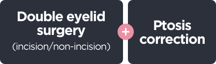 Double eyelid surgery /Ptosis correction